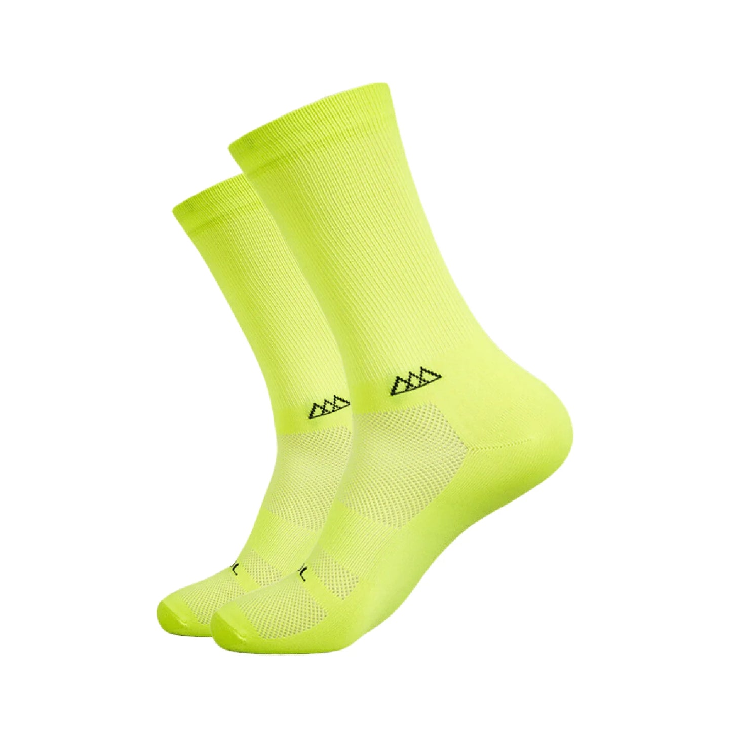 Calcetas Para Ciclismo Huizapol Pro Color Amarillo Neón