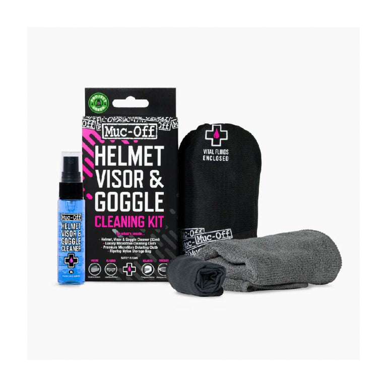 MUC-OFF KIT LIMPIADOR DE CASCO, VISOR Y GOGGLES