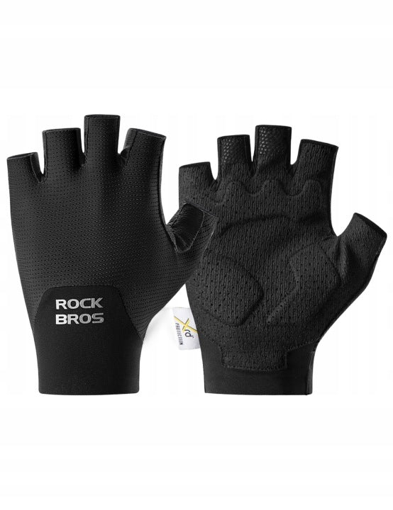 Guantes de ciclismo sin dedos ROCKBROS, deportivos, para correr, cortos