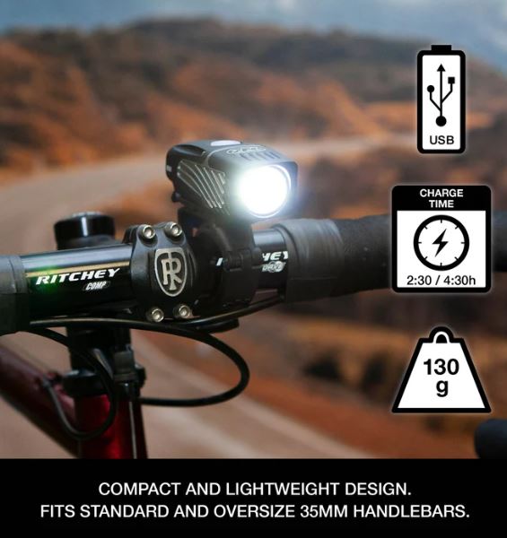 Luz Delantera Para Bicicleta Lumina Micro 650 Lúmenes NiteRider