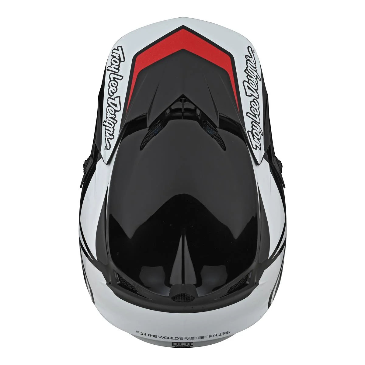 Casco MX Troy Lee Designs SE4 GP OVERLOAD NEGRO/BLANCO