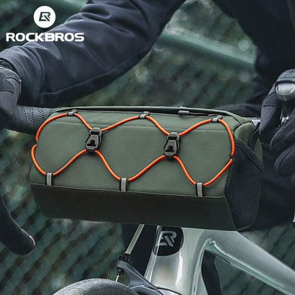ROCKBROS Bolsa Manillar Bicicleta con Correa de Hombro Ajustable