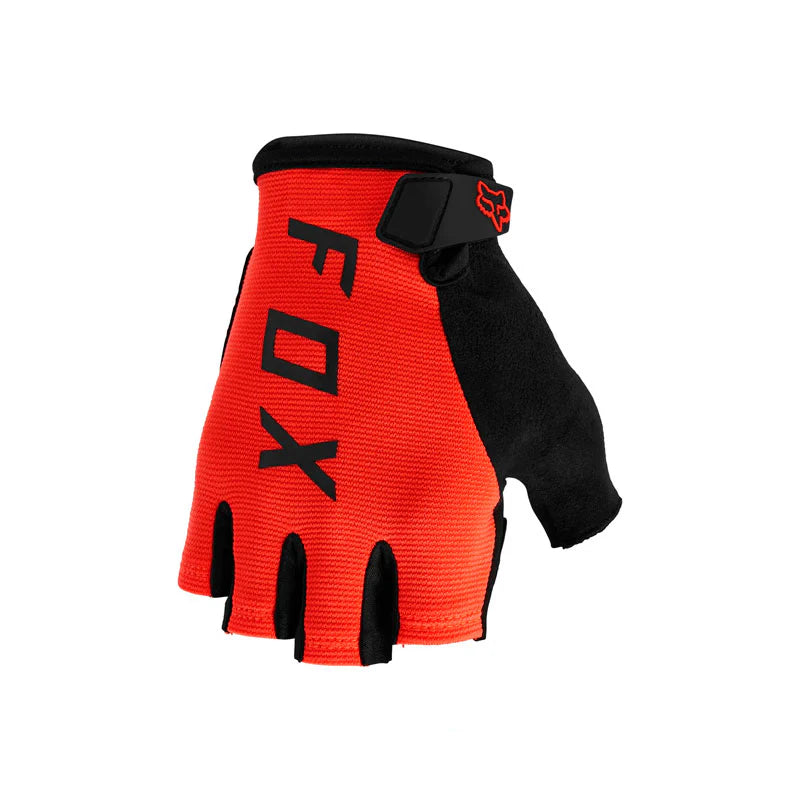 Guantes de Gel Fox  Ranger Naranja con dedos cortos.