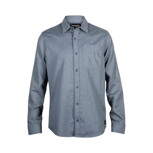Camisa de franela de manga larga tejida Level Up