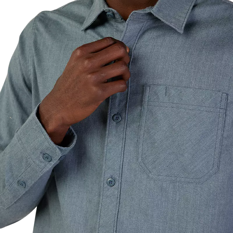 Camisa de franela de manga larga tejida Level Up