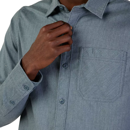 Camisa de franela de manga larga tejida Level Up