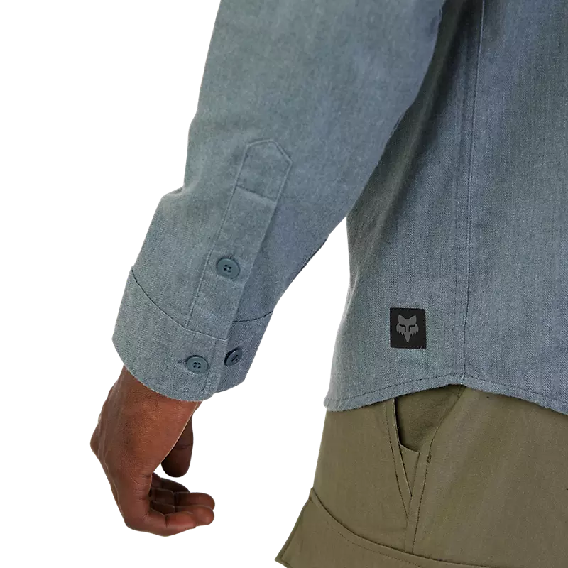 Camisa de franela de manga larga tejida Level Up