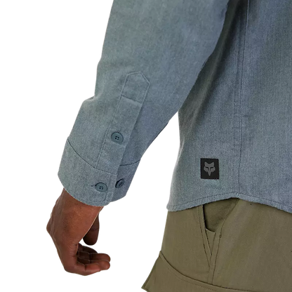 Camisa de franela de manga larga tejida Level Up