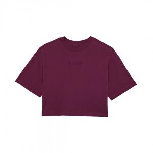 Crop FOX Oversized Wordmark Mujer