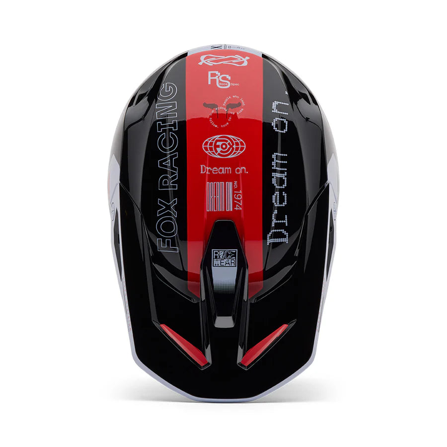 Casco Fox V1 Race Spec Rojo Fluor