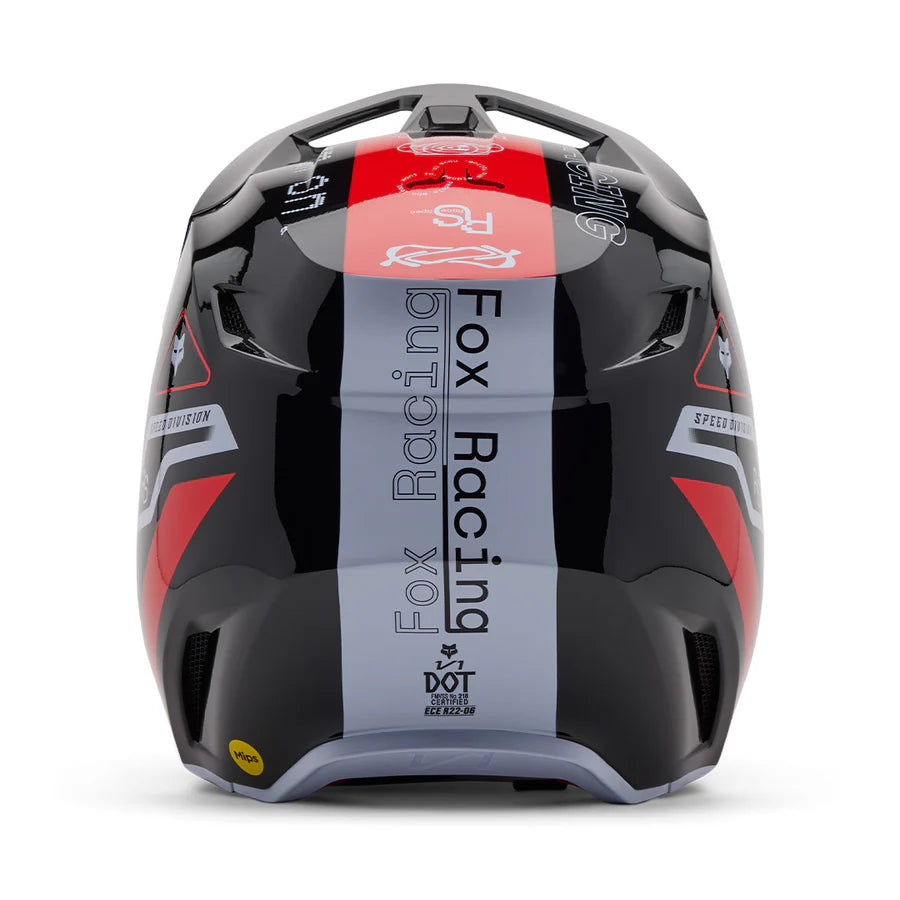 Casco Fox V1 Race Spec Rojo Fluor