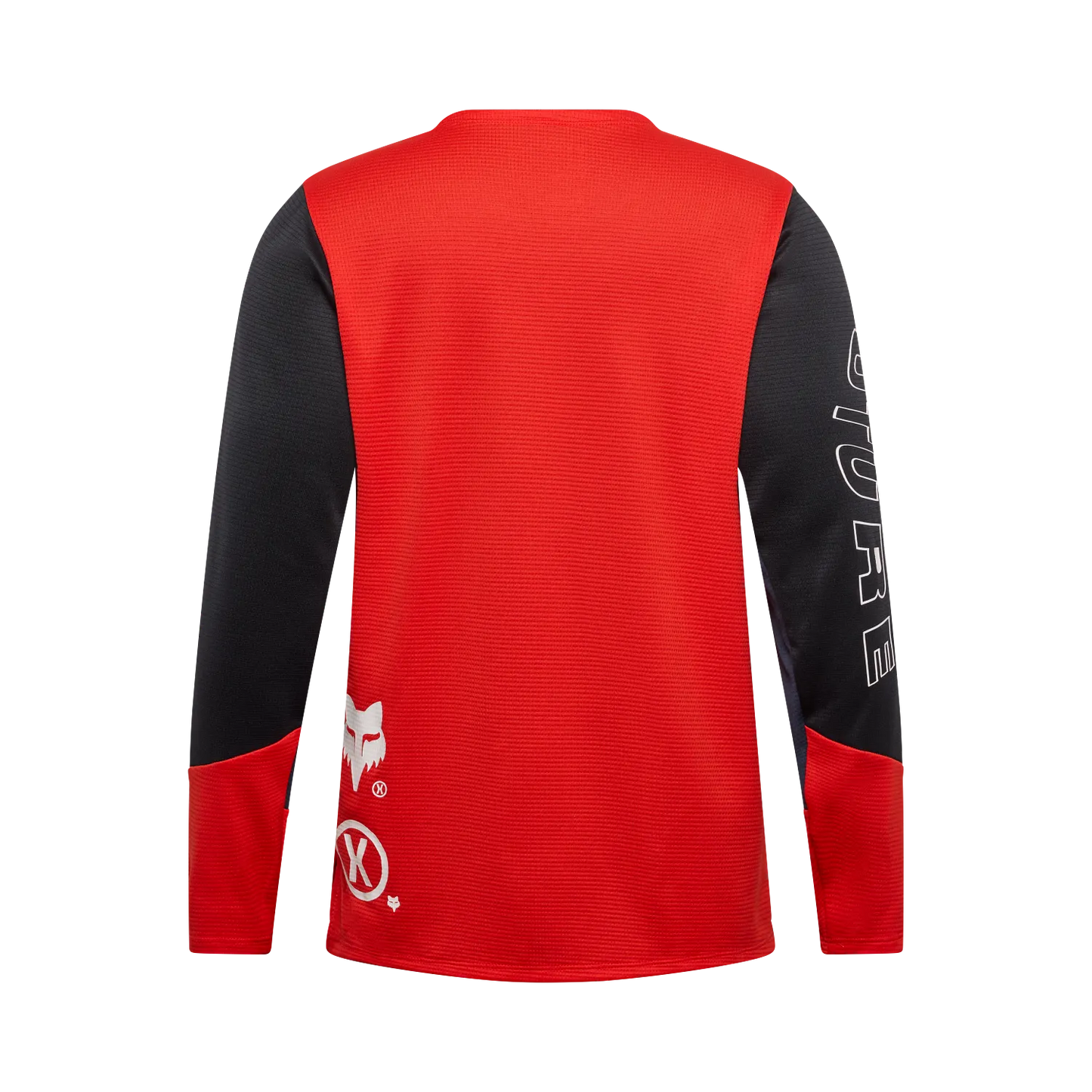 Jersey FOX Defend M Larga Elevated Joven Rojo