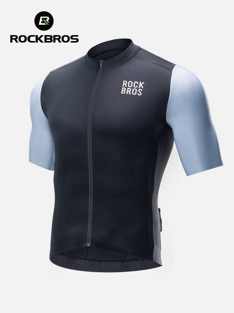 Maillot de ciclismo ROCKBROS azul, azul claro