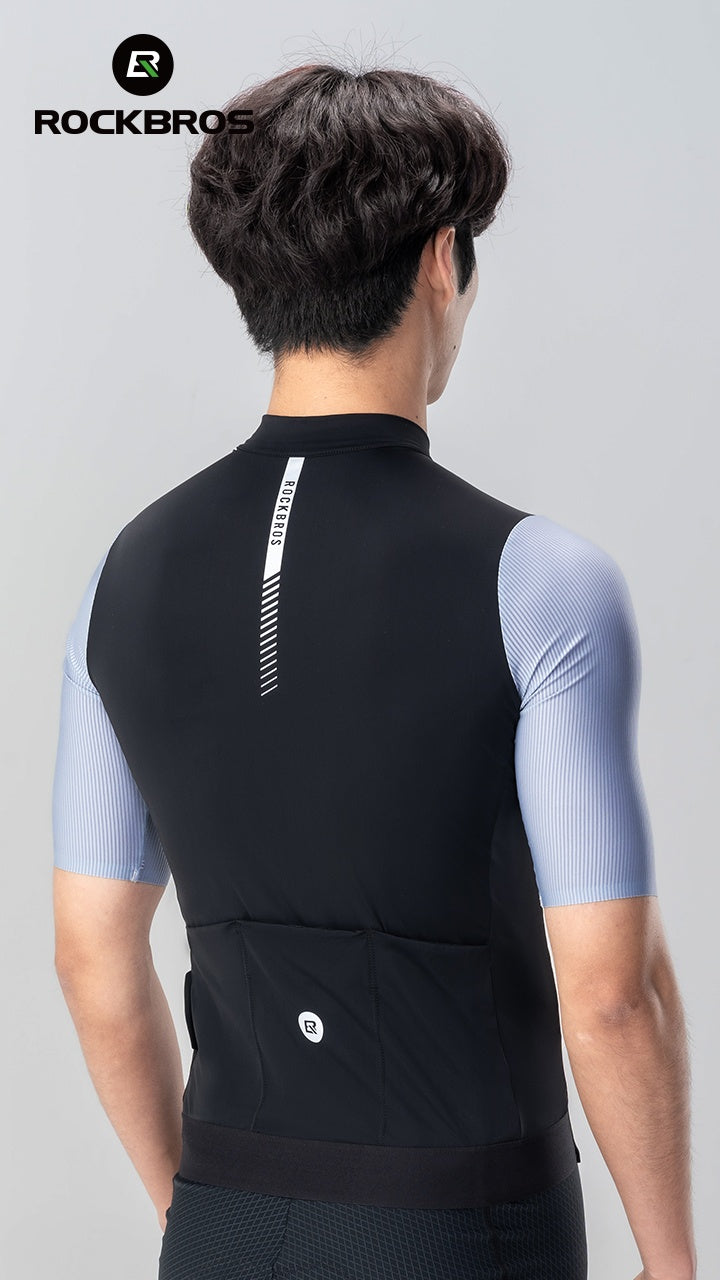 Maillot de ciclismo ROCKBROS azul, azul claro