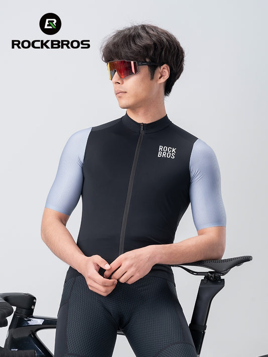 Maillot de ciclismo ROCKBROS azul, azul claro