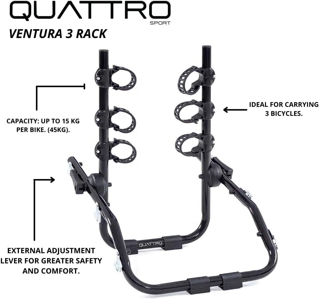 Rack De Cajuela Quattro Ventura (3 Bicicletas)