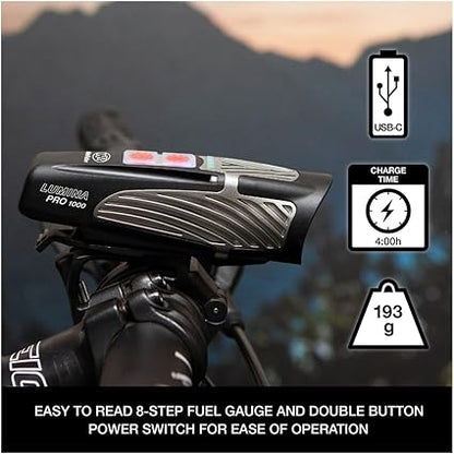 Combo de Lámparas NiteRider Lumina Pro 1000 y Vmax 150
