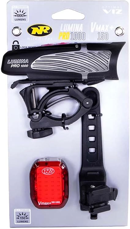 Combo de Lámparas NiteRider Lumina Pro 1000 y Vmax 150