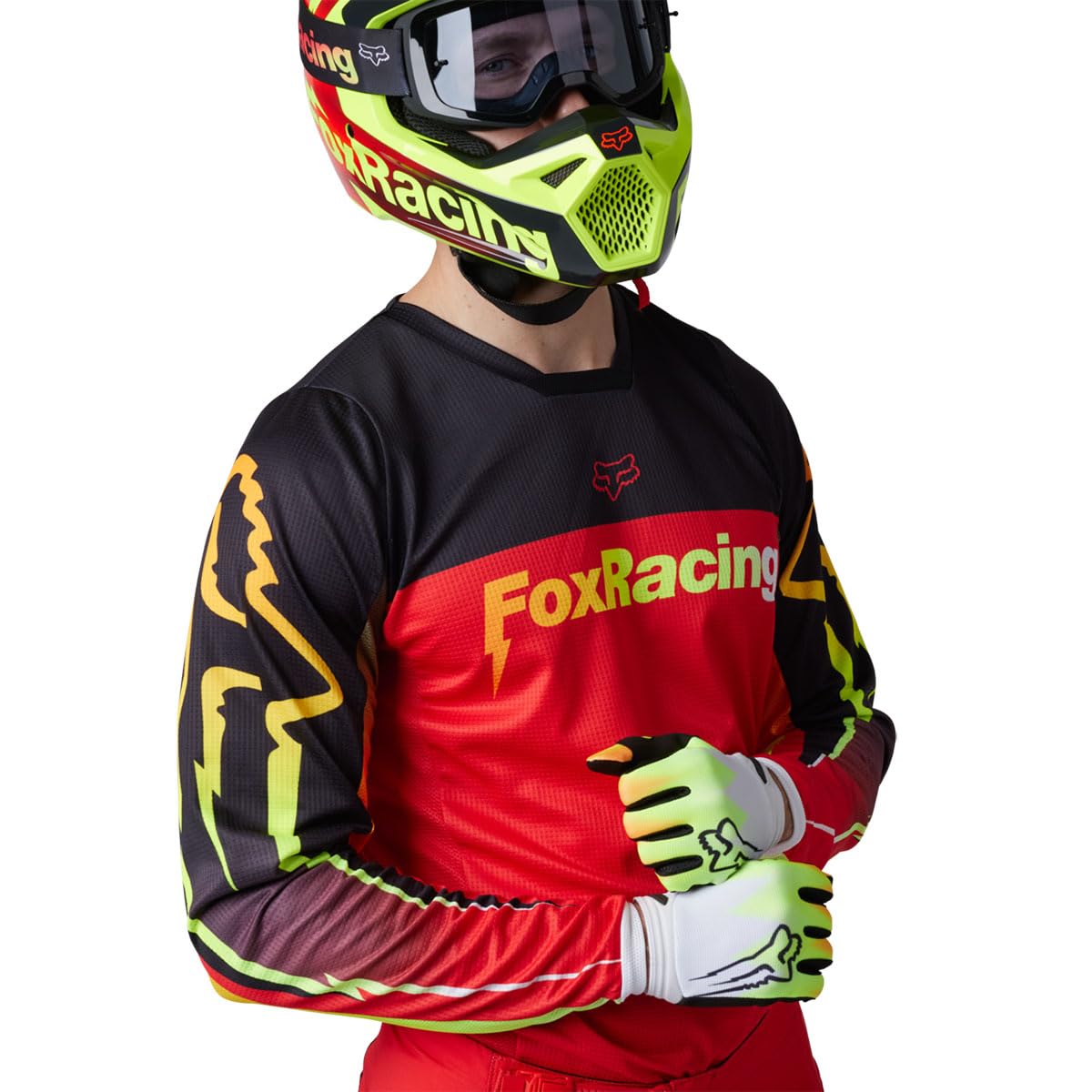 Fox Racing 180 Statk Jersey Flo Red
