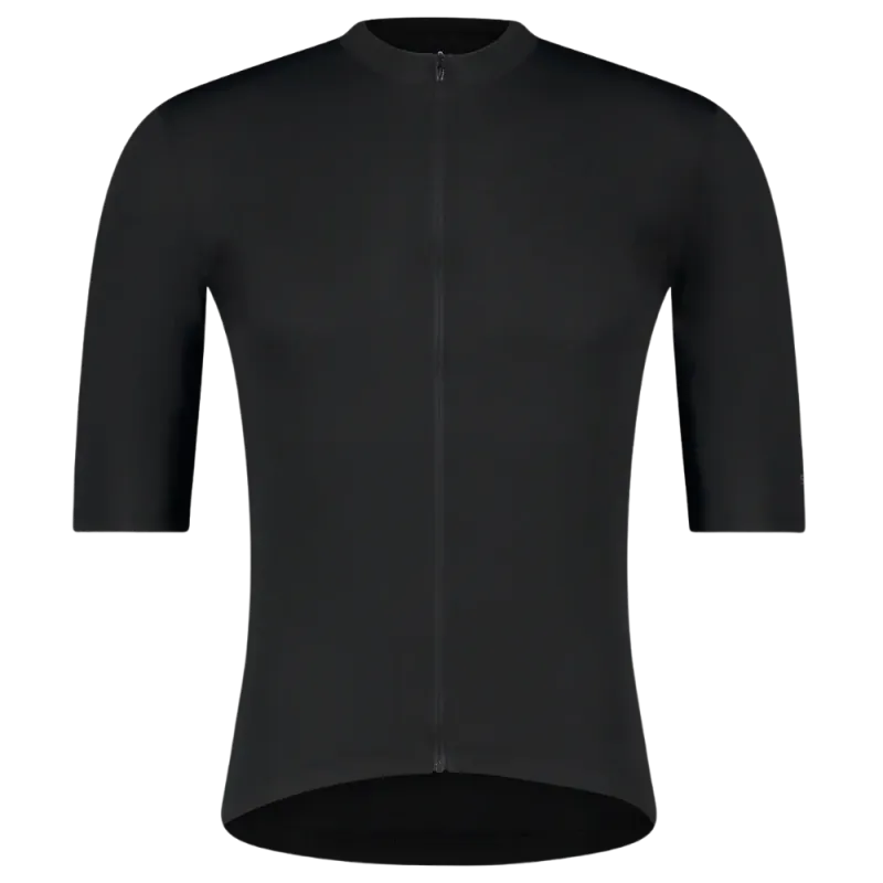 Jersey Shimano Ciclismo Elemento Manga corta con cierre Negro Hombre