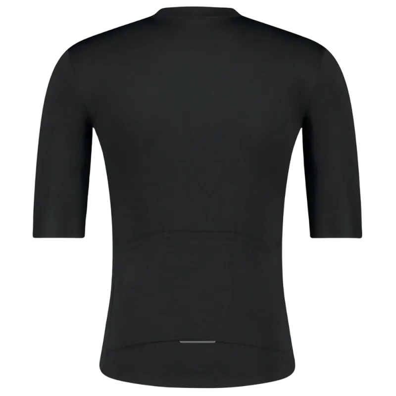 Jersey Shimano Ciclismo Elemento Manga corta con cierre Negro Hombre