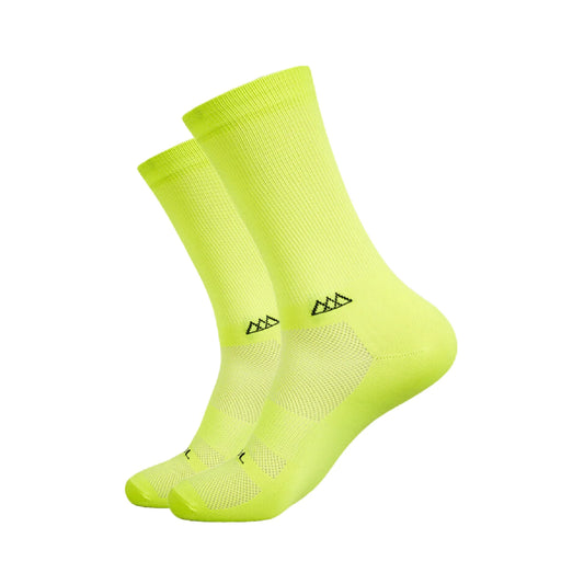 Calcetas Para Ciclismo Huizapol Pro Color Amarillo Neón