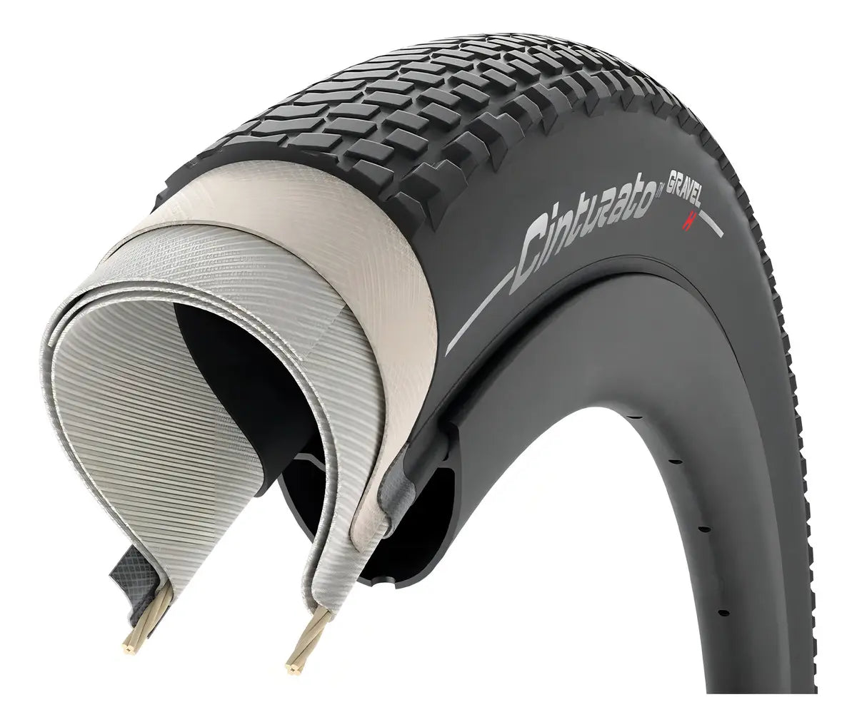 Llanta Pirelli Cinturato Gravel H Tlr Classic 700×40c Color Negro