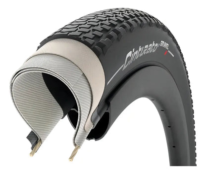 Llanta Pirelli Cinturato Gravel H Tlr Classic 700×40c Color Negro