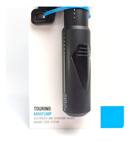 Bomba de aire manual Pro para bicicleta con válvula Schrader compacta 120 psi