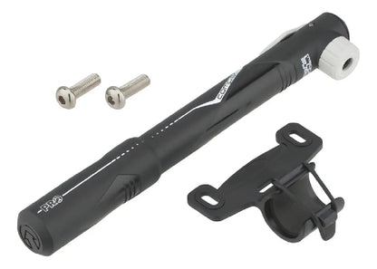 Bomba de aire manual Pro para bicicleta con válvula Schrader compacta 120 psi
