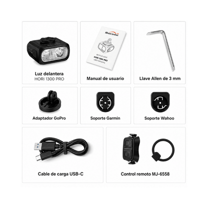 LAMPARA DELANTERA MAGICSHINE – HORI 1300 PRO