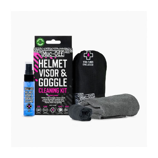 MUC-OFF KIT LIMPIADOR DE CASCO, VISOR Y GOGGLES