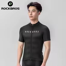 ROCKBROS-Camiseta deportiva de manga corta de secado rápido para hombre