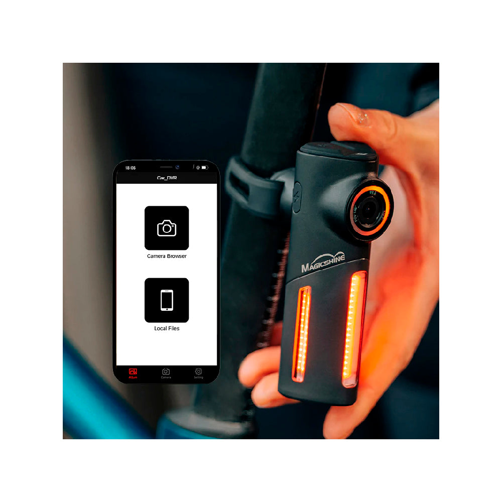 LAMPARA TRASERA MAGICSHINE USB 30 LM CON CAMARASEEMEE DV