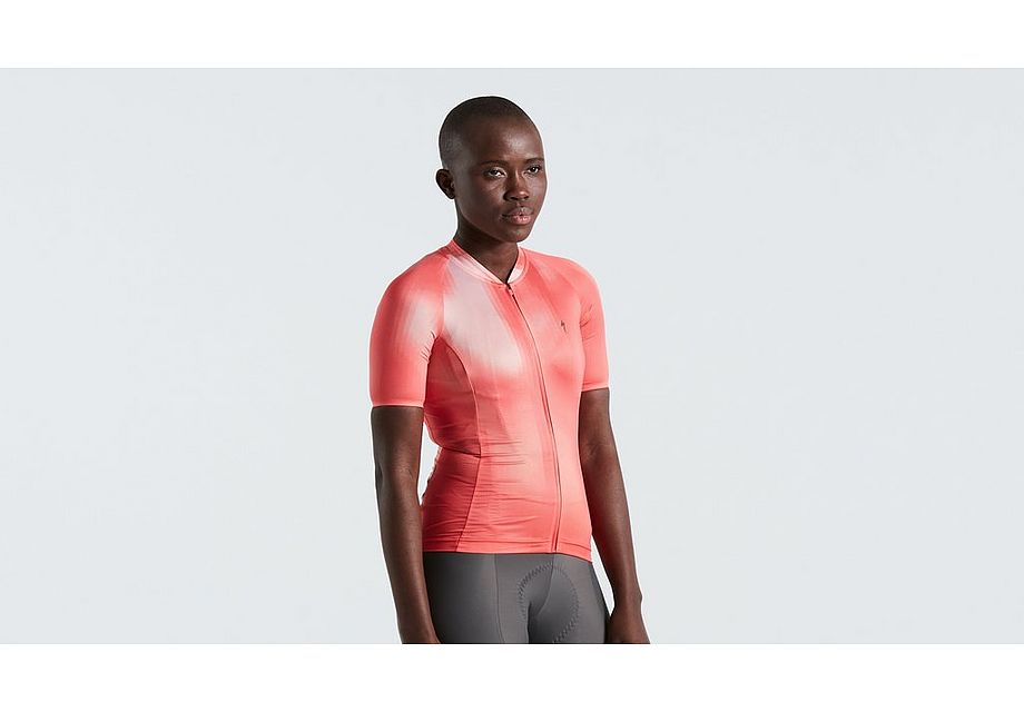 SL AIR DISTORTION JERSEY SS WMN VIVCRL