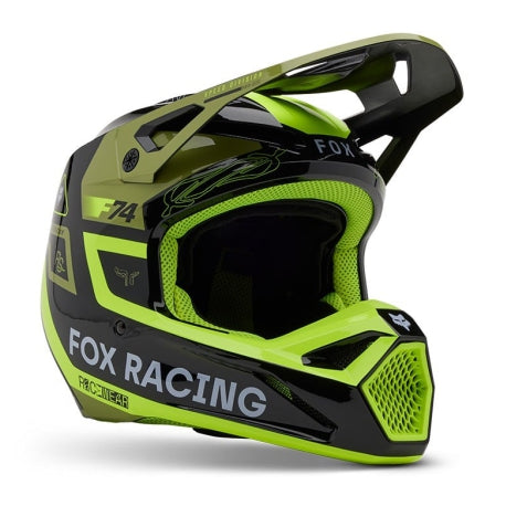 Casco Fox V1 Race Spec Color Verde