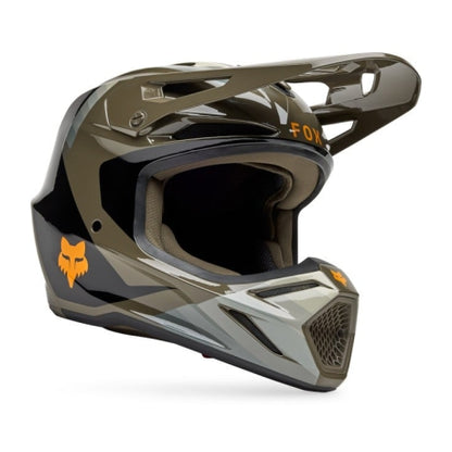 Casco Fox V3 Fade Color Marrón / Negro