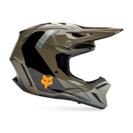 Casco Fox V3 Fade Color Marrón / Negro