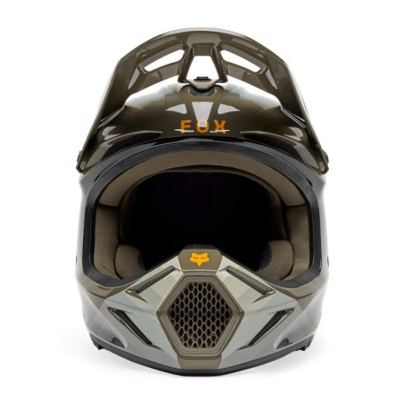 Casco Fox V3 Fade Color Marrón / Negro