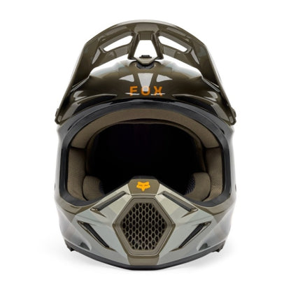 Casco Fox V3 Fade Color Marrón / Negro