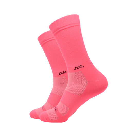 Calcetas deportivas Huizapol Pro Unisex Rosa neon