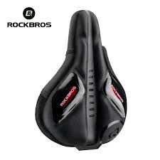 ROCKBROS - funda para asiento de bicicleta, elástica, transpirable, de Gel suave, cómoda, a prueba de golpes, antideslizante, cojín para ciclismo