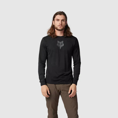 Jersey Bicicleta Ranger TruDri™ Manga Larga Negro Fox