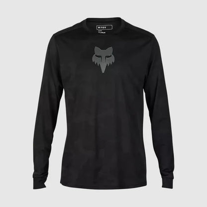 Jersey Bicicleta Ranger TruDri™ Manga Larga Negro Fox