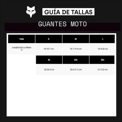 Guantes Moto 180 Bnkr Camo Negro Fox