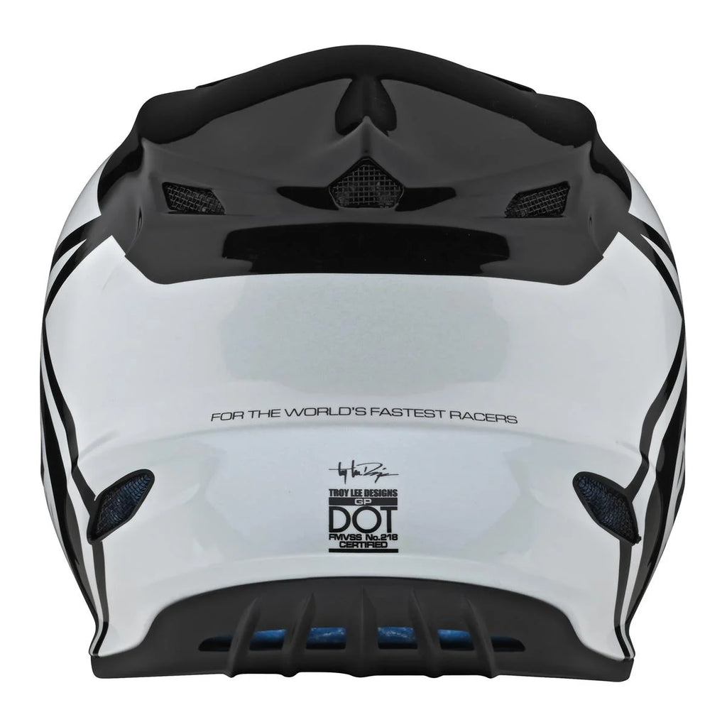 Casco MX Troy Lee Designs SE4 GP OVERLOAD NEGRO/BLANCO