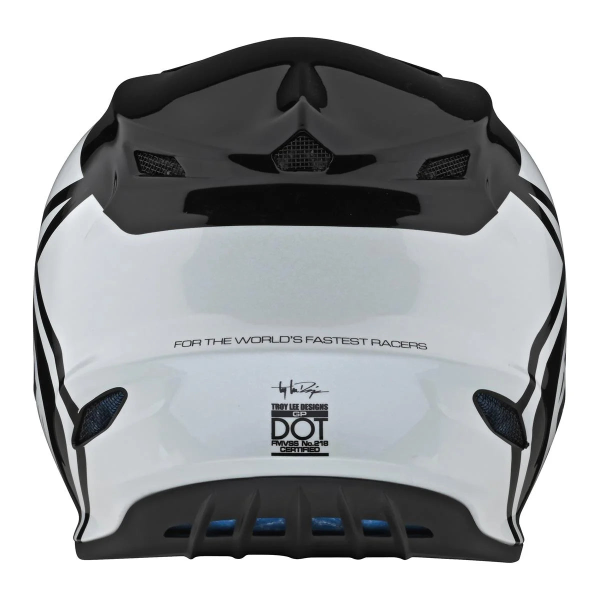 Casco MX Troy Lee Designs SE4 GP OVERLOAD NEGRO/BLANCO